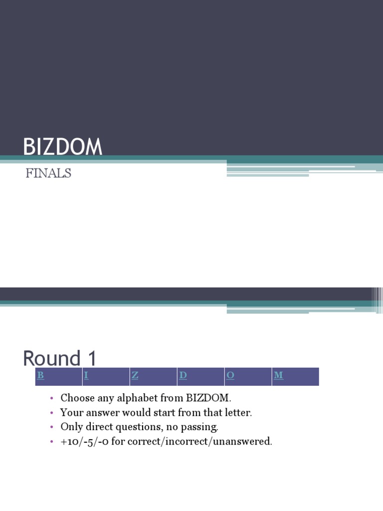 Bizdom: Finals | PDF | Financial Transaction | Brand