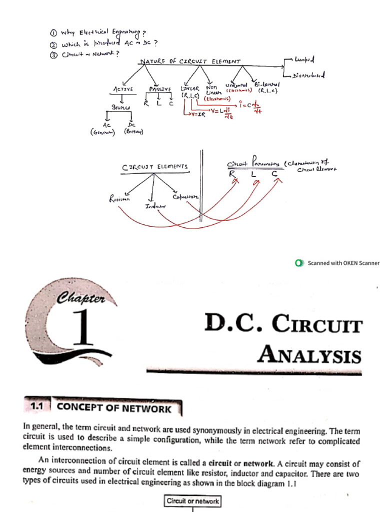 1 - CLASS NOTE For MSE1 - Explorations in Electrical Engineering | PDF