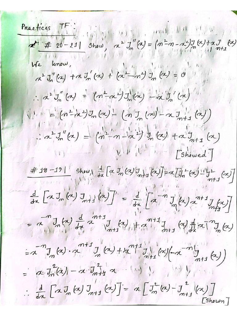 Bessel Uncommon TF Solve | PDF
