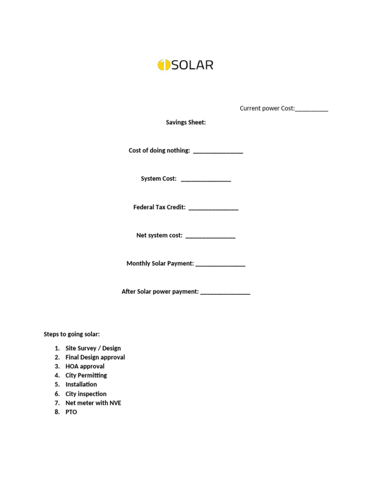 Solar Power Cost Savings Guide | PDF