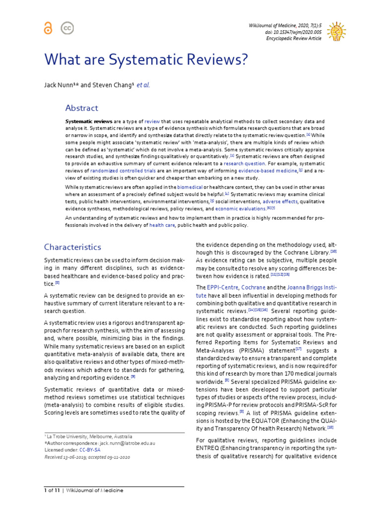Understanding Systematic Reviews in Research | PDF | Systematic Review ...