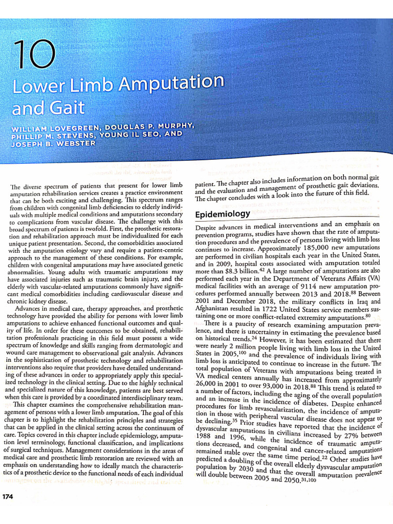 Lower Limb Prosthetic Notes-1 | PDF