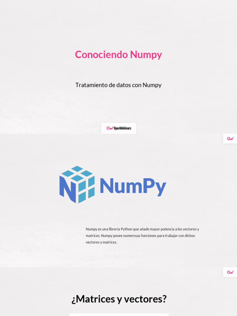 Conociendo Numpy | PDF