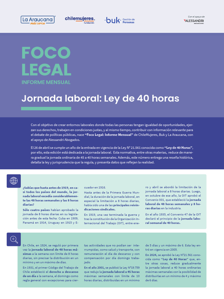 Historia de la jornada laboral en Chile | PDF | Tiempo de trabajo ...