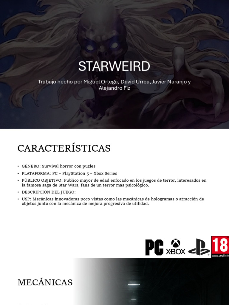 Starweird: Survival Horror en PS5 y PC | PDF | Videojuegos | Juegos ...