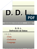 DDL Lenguaje de Definición de Datos
