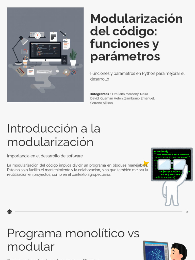 Modularización de Código en Python | PDF | Programa de computadora ...