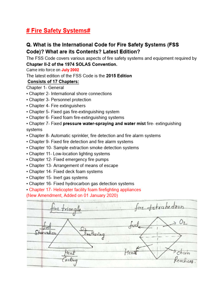 Fire Safety Systems Overview and Requirements | PDF