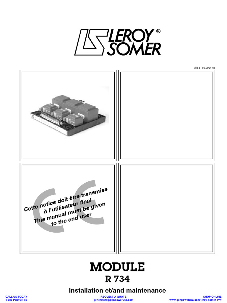 Module R 734 : Installation et Maintenance | PDF | Tension électrique ...
