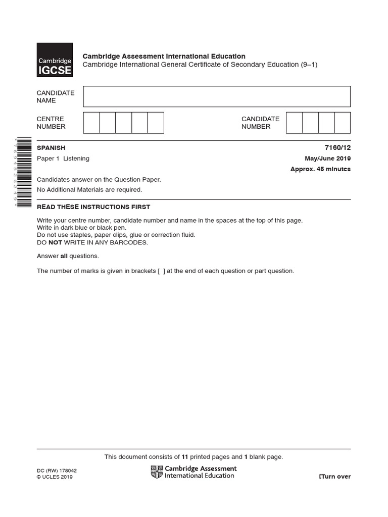 Cambridge International General Certificate of Secondary Education (9-1 ...