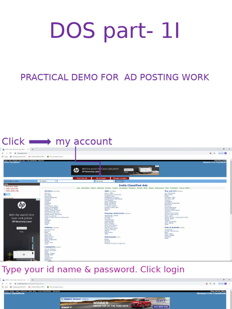 Step-by-Step Guide to Ad Posting | PDF