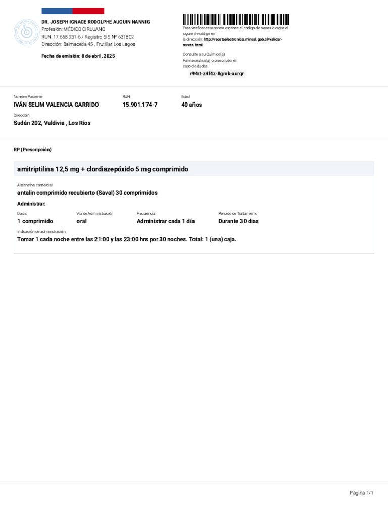 Antalin 12,5mg 1 Caja | PDF