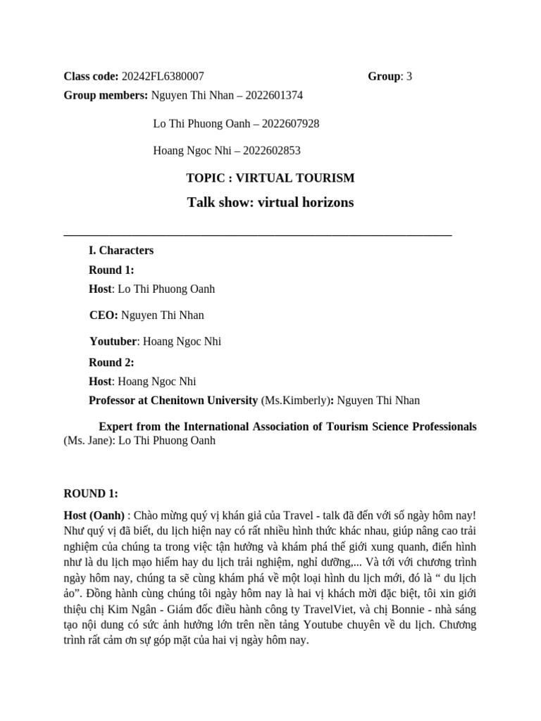 Phiên 1.7 Group 3 | PDF