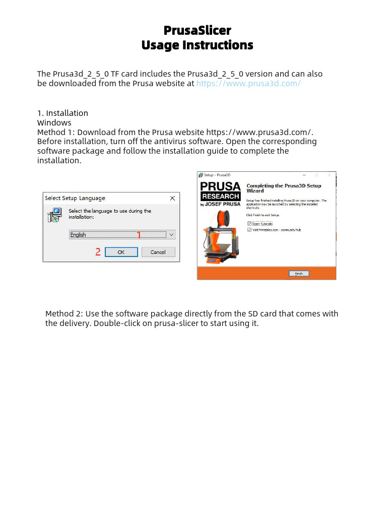 PrusaSlicer Installation and Usage Guide | PDF