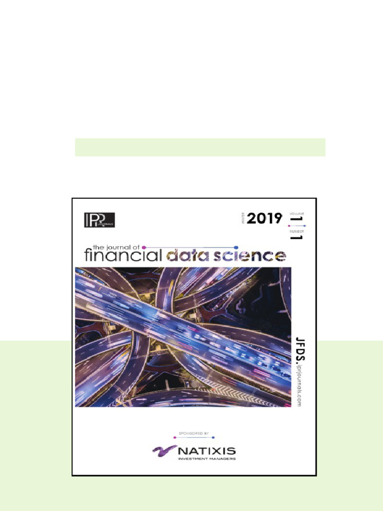 Journal Of Financial Data Science Marco Lopez De Prado available any ...