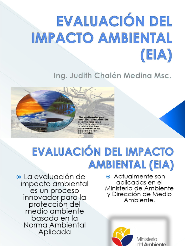 Evaluación Del Impacto Ambiental (Eia) | PDF | Evaluación de impacto ...