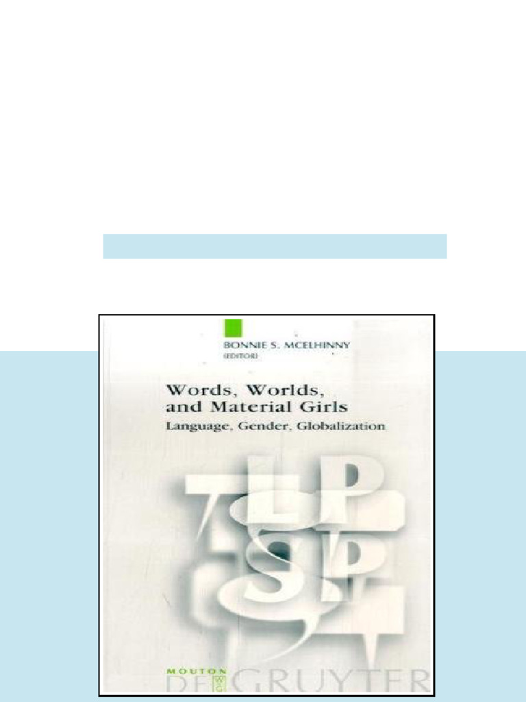 (Ebook) Words, Worlds, and Material Girls: Language, Gender ...