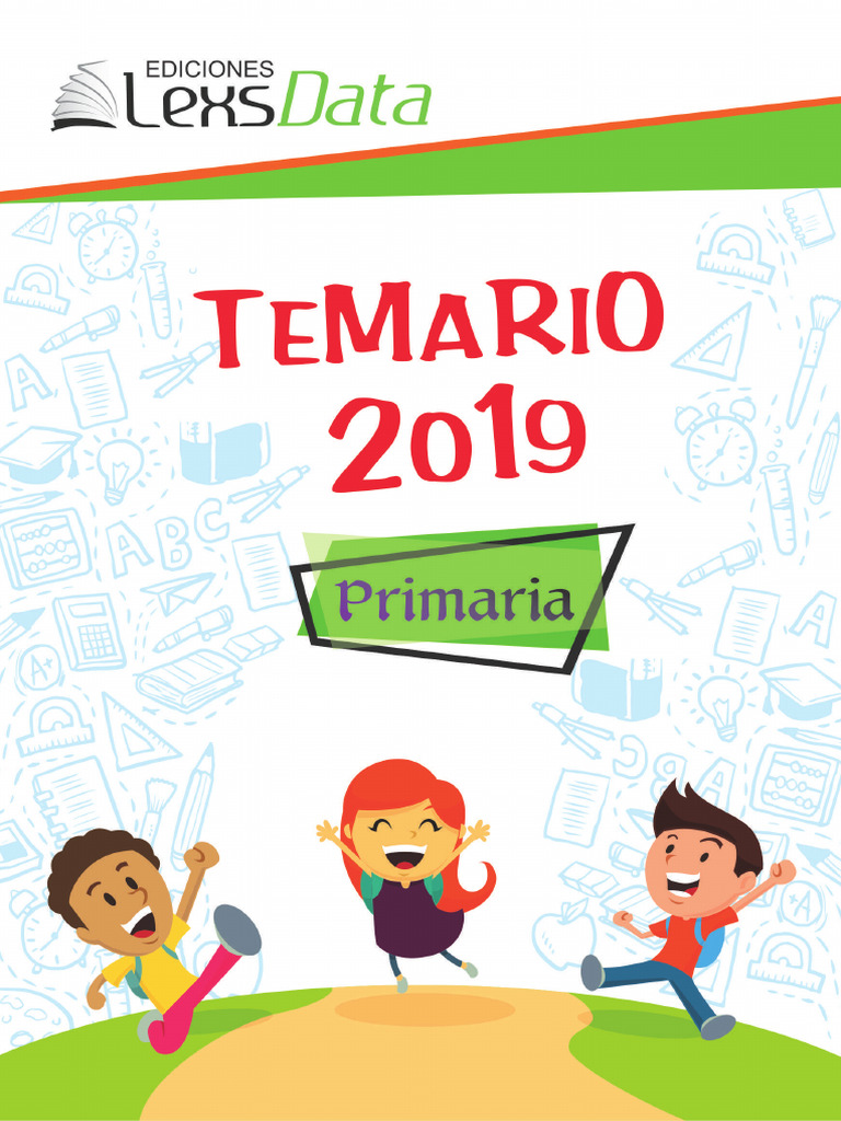 Temario 2019 para Primaria | PDF | Geometría | Sustracción