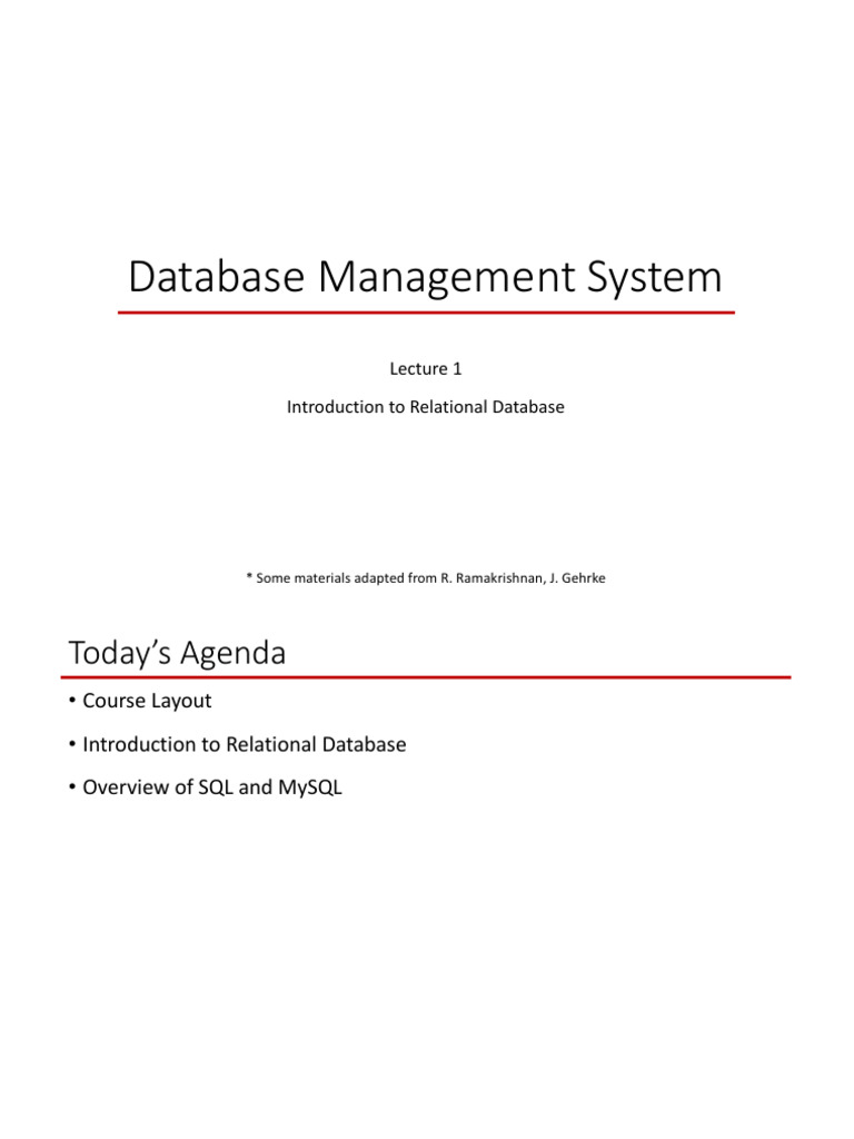 Introduction to Relational Databases | PDF | Databases | Relational Model