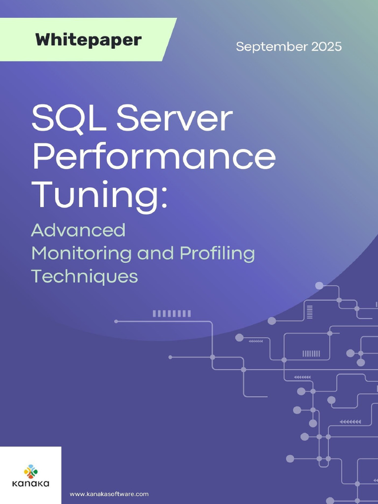 SQL Server Performance Tuning Guide | PDF | Databases | Microsoft Sql ...