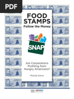 Food Stamps? Follow The Money by Michelle Simon