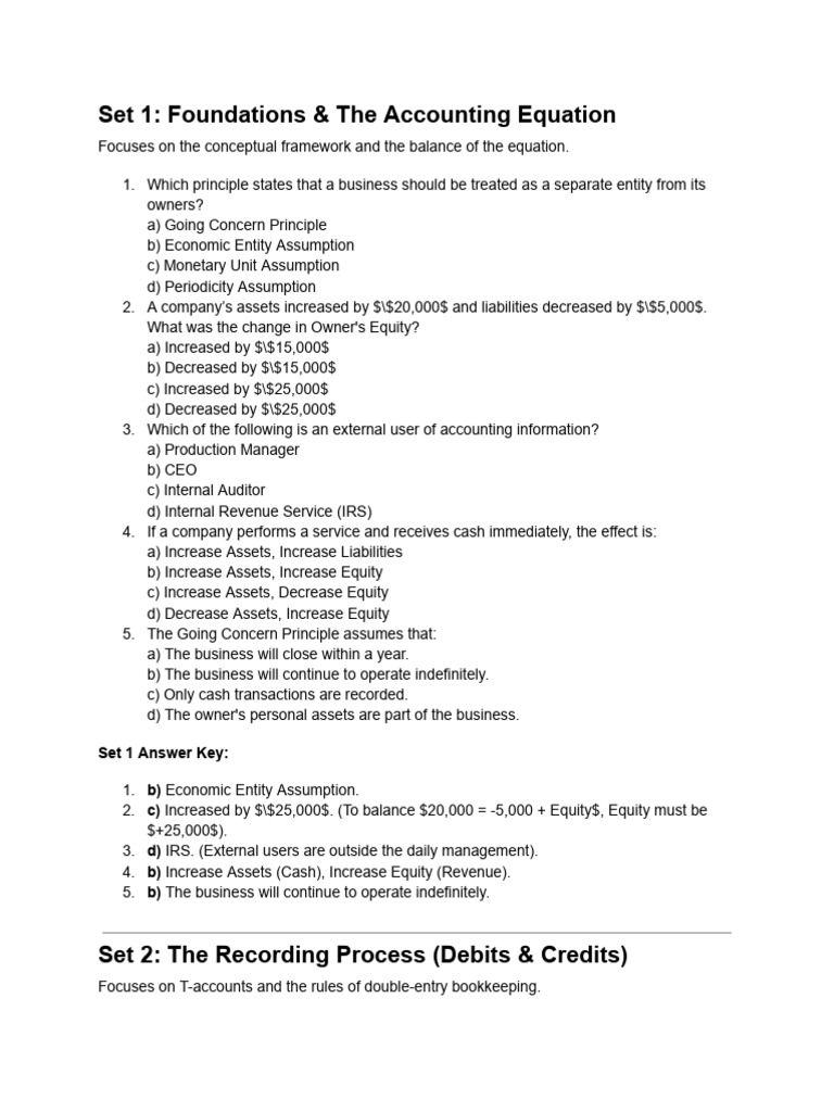 Accounting Fundamentals: Key Concepts and Processes | PDF | Debits And ...