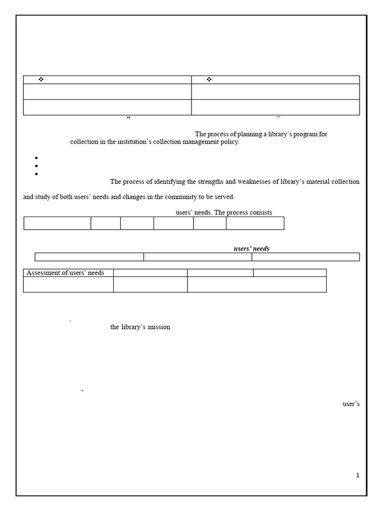 Library Collection Development Overview | PDF | Information Science ...