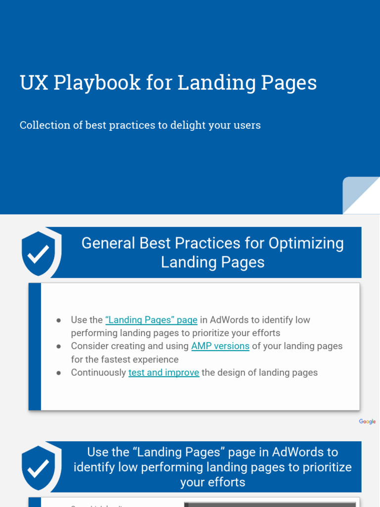 PDF Landing Page Optimization Playbook | PDF | Online Services ...