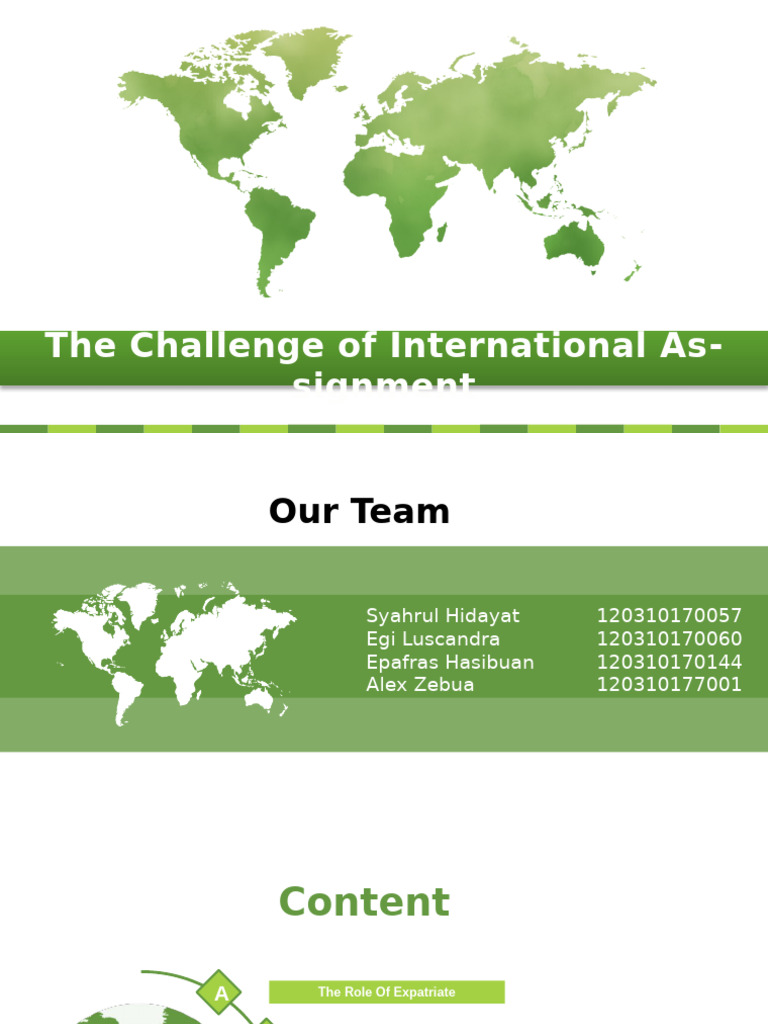 The Challenge of International Assignment | PDF | Social Psychology ...