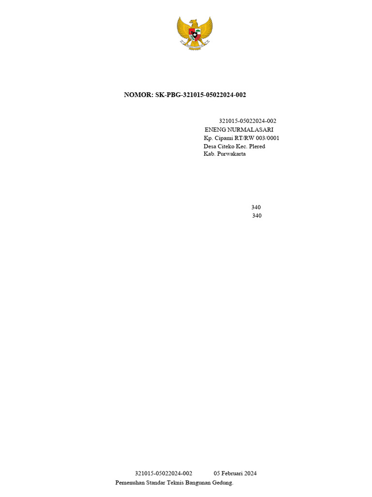 Persetujuan Bangunan Gedung Purwakarta | PDF