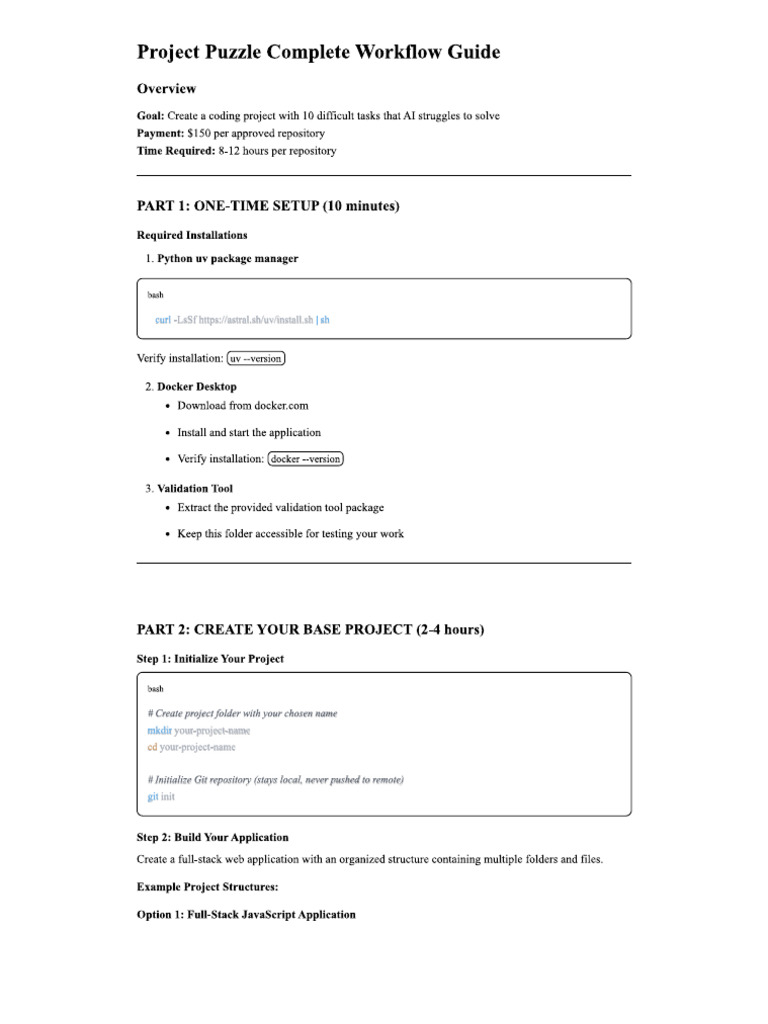 Project Puzzle | PDF