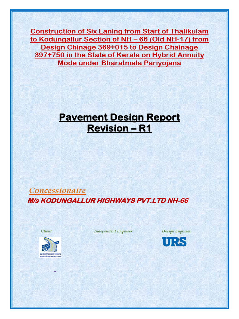 NH-66 Pavement Design Report, Kerala | PDF | Road Surface | Young's Modulus