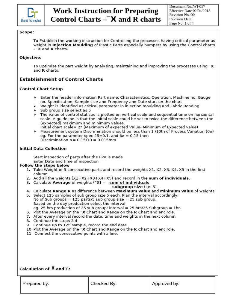 Control Chart Preparation Guide | PDF