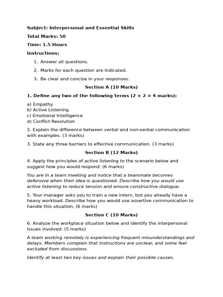 Sample Paper1 | PDF