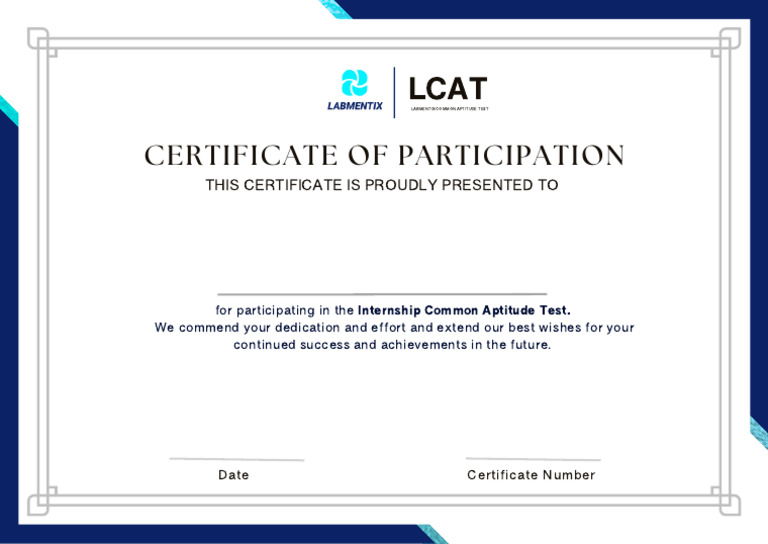 LCAT Certificate Chirag Bhatia | PDF