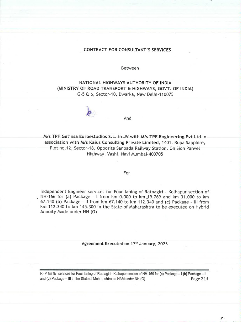 IE Agreement Signed Copy - RK Package | PDF