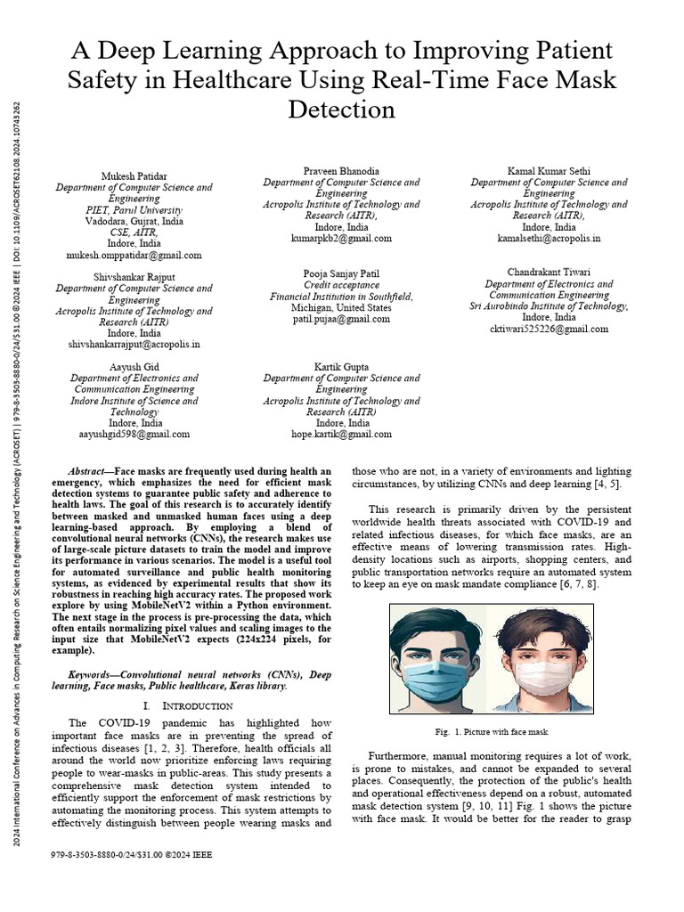 A Deep Learning Approach To Improving Patient Safety in Healthcare ...