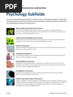 APA Divisions and Subfields List | PDF | Psychology | Clinical Psychology