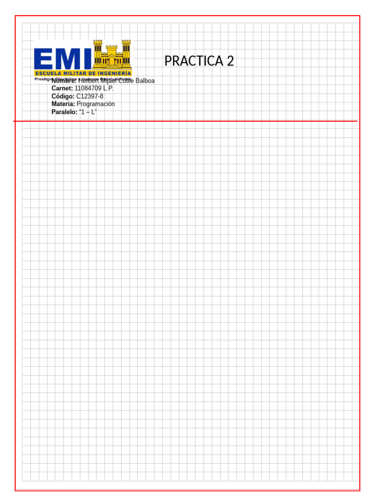 Formato Practica EMI | PDF