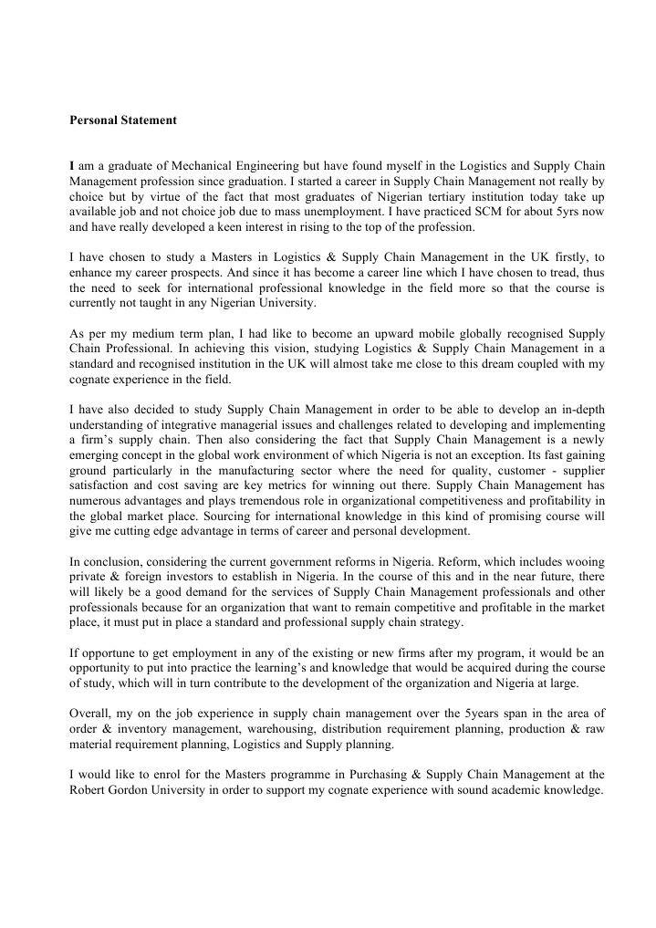 Personal statement for catering and hospitality image