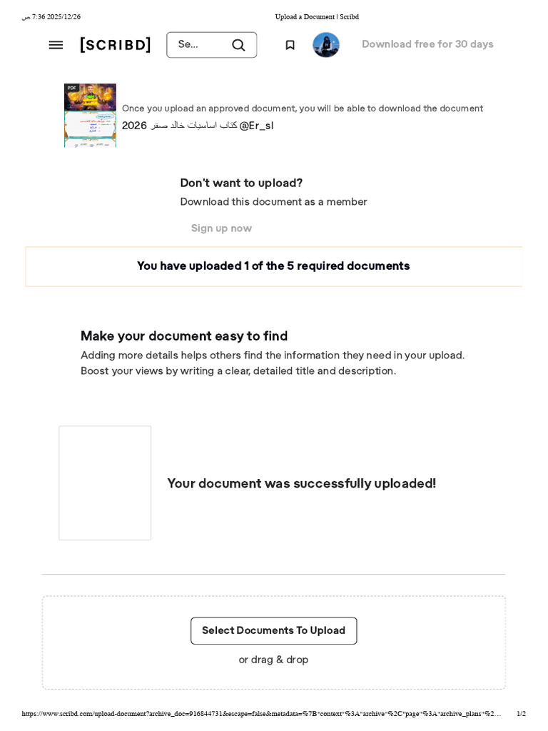 Uploading Documents on Scribd Guide | PDF | Scribd