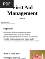 Common First Aid Emergencies Guide | PDF | First Aid | Medical Specialties