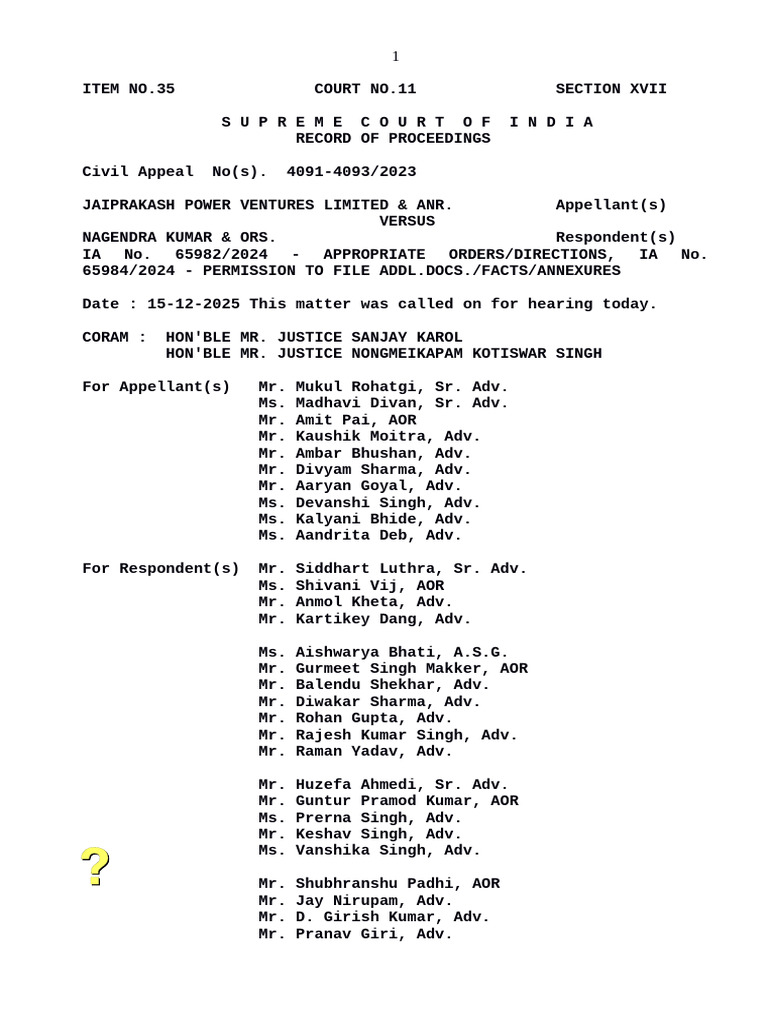 Supreme Court Civil Appeal Proceedings | PDF