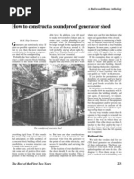 how to construct a soundproof generator shed