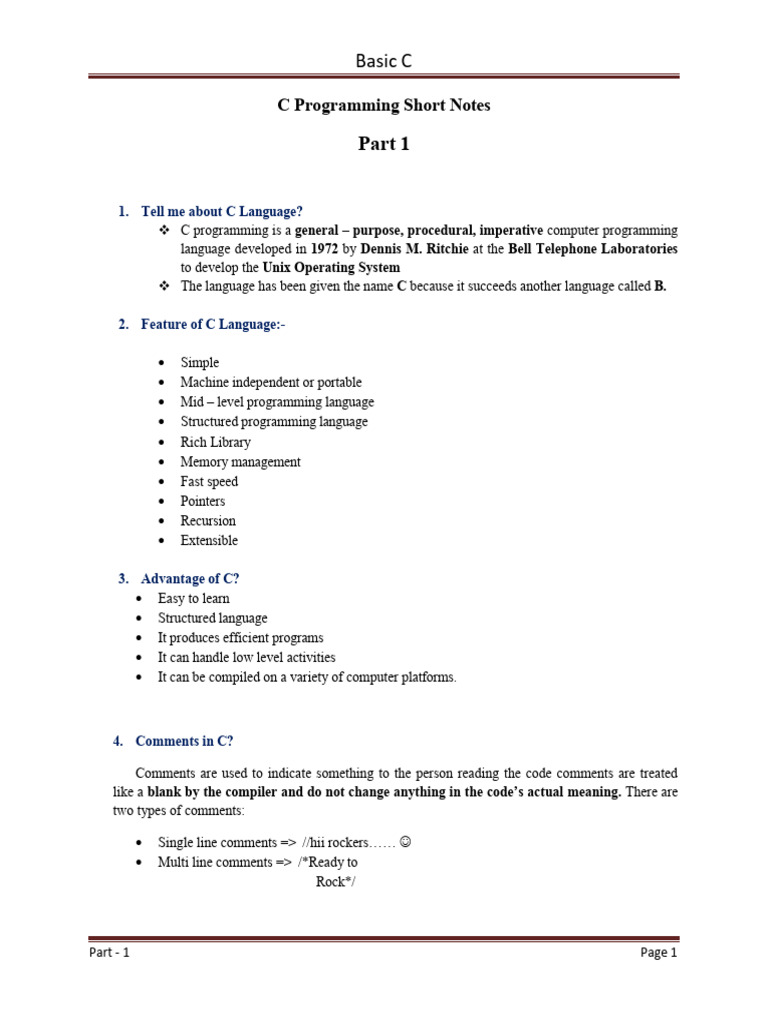 C Programming Basics: Key Concepts | PDF | Assembly Language | Compiler