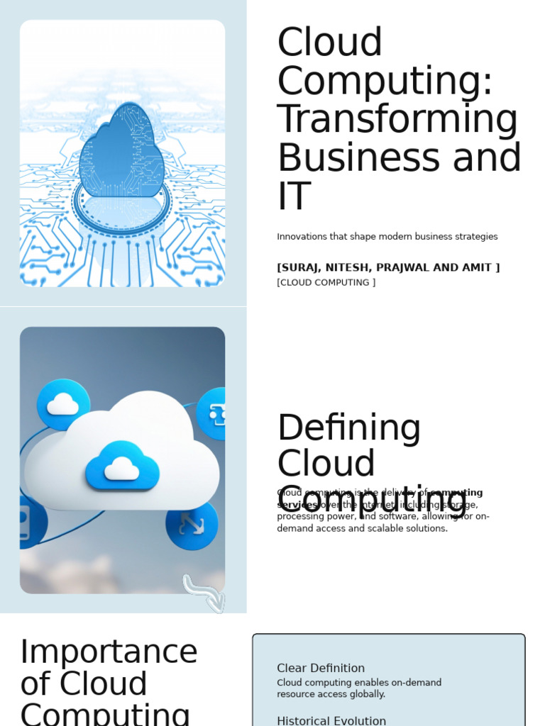 Cloud Computing: Transforming Business Strategies | PDF | Cloud ...