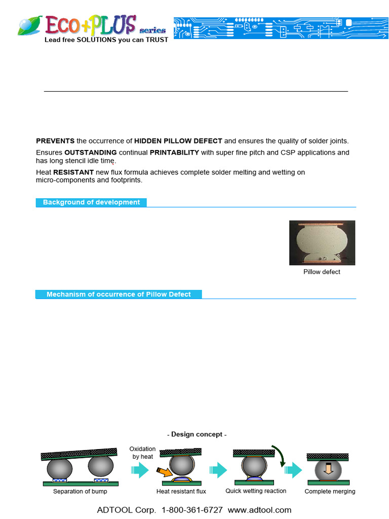 Anti-Pillow Defect Solder Paste Solution | PDF | Solder | Materials Science