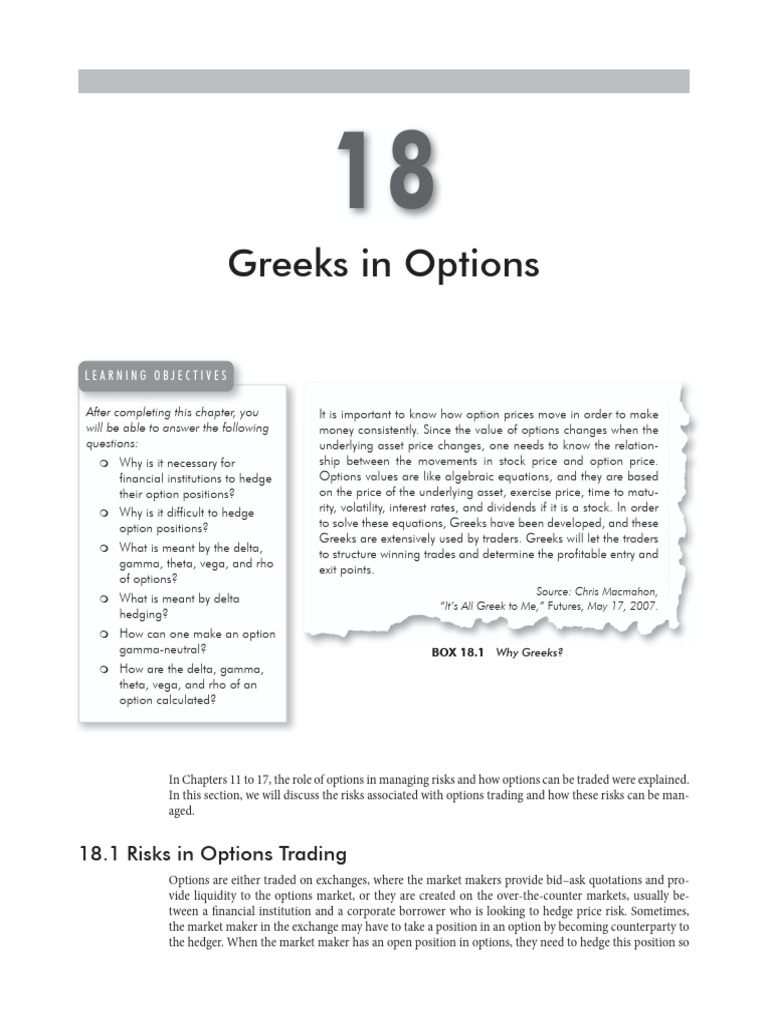 Derivatives and Risk Management - GREEKS in OPTIONS - 472-493 | PDF ...