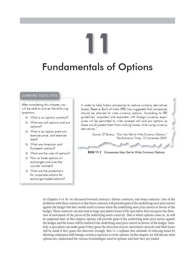 Understanding Options Contracts Basics | PDF | Option (Finance) | Bonds ...