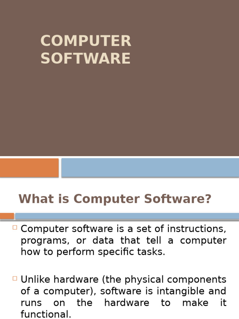 Understanding Computer Software Types | PDF